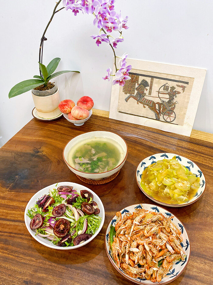 健康長壽花-油燜叮當蝦